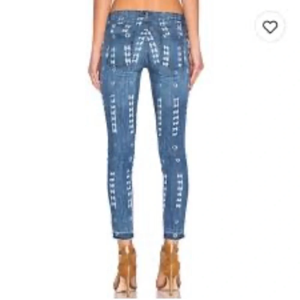 Current/Elliot The Stiletto Kyoto Print Blue Jeans Skinny Size 26